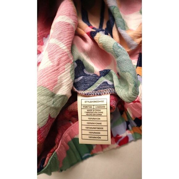 BB Dakota x Steve Madden Women's Sz M Rose Water Floral One Shoulder Top $69+ - Picture 5 of 6